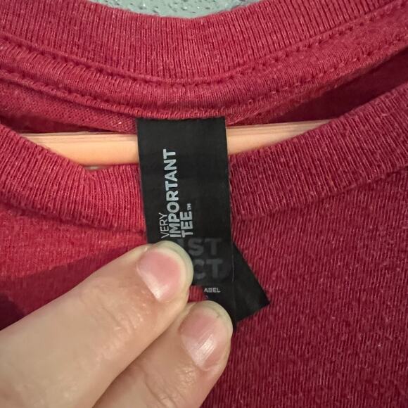 Very Important Tee Unisex Red  Pork Pig T Shirt XXL Country Western ptp 25" - Picture 3 of 6